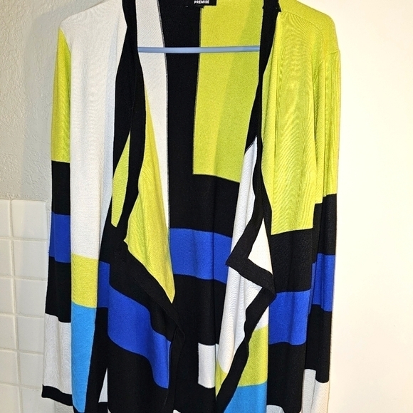 Premise colorblock open cardigan. Large in Great shape - Picture 2 of 11
